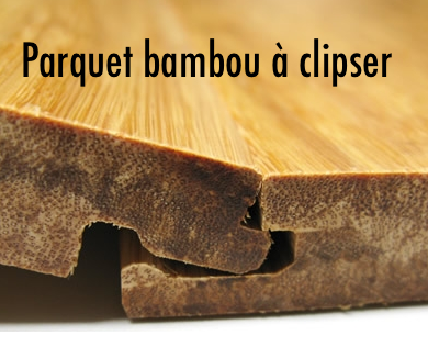 parquet flottant bambou  clipser